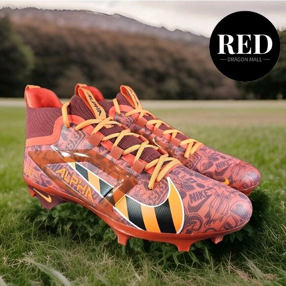 Nike Alpha Menace 4 Elite NRG FQ4046-600 Red Football Cleats - Men\'s Size 13 main image 6